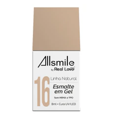 Esmalte em Gel Allsmile by Real Love Café com Leite 016