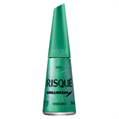 Esmalte Risqué Chilli Beans Verdelírio Verde metálico 8ml