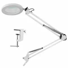 Luminária de mesa Led com lupa Articulada 3 Tonalidade