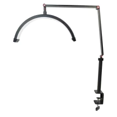 Luminária de Mesa Led Meia Lua Suspensa Articulada Preta M3X