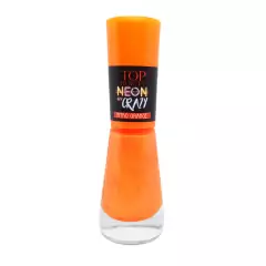Esmalte Top Beauty Neon My Crazy Laranja Fluor Nitro Orange