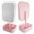 Espelho de maquiagem de mesa Luz Led Mirror quadrado Rosa - comprar online