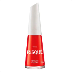 esmalte risque vermelho felicidade