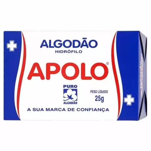Algodão Apolo Puro e Macio Rolo 25gr