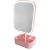 Espelho de maquiagem de mesa Luz Led Mirror quadrado Rosa