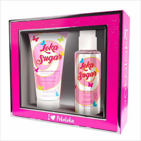 Kit Body Splash e Hidratante Pokoloka Loka Sugar 60ml