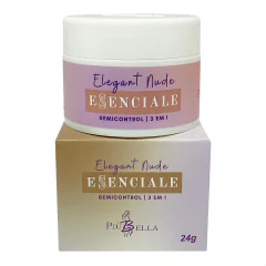 Gel de Unha Piubella Essenciale Semicontrol Elegant Nude