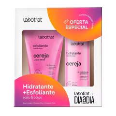 Kit Labotrat Hidratante e Esfoliante Rosto e Corpo Cereja
