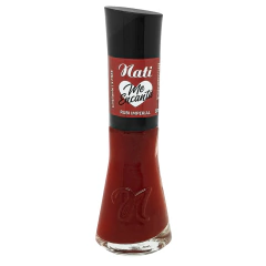 Esmalte Nati Me Encanta Vermelho Cintilante Rubi Imperial