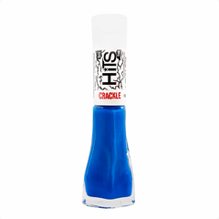 Esmalte Hits Crackle Fissura Pop Azul Royal craquelado 8ml