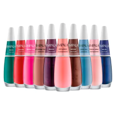 Kit Esmaltes Impala Nova A Cor Da Moda Completa 10 Cores