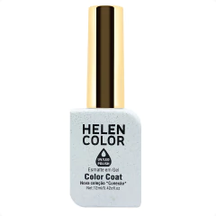 Esmalte em gel Helen Color Conexão Glitter Flocado Prata Holografico 7