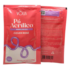 Pó acrílico para Unhas Volia Cover Rosé Sachê 30g