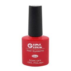 Esmalte em gel Vermelho cremoso Girl fatale Soak off 10ml
