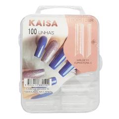 Molde de unha F1 Curvatura C sorriso 10 tamanhos com 100 un