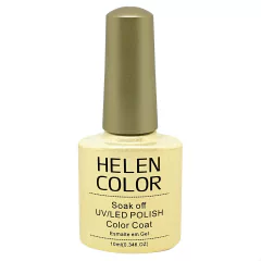Esmalte em gel Helen Color dourado brilho gloss 10ml 38