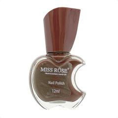 Esmalte Miss Rose Maça A002 Marrom Acinzentado 12ml