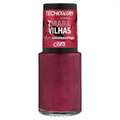 Esmalte Cora Techcolors 7 Maravilhas Red n°88 Vermelho Metálico