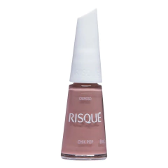 Esmalte Risque Chic Pop nude rosê 8ml