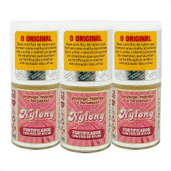 Base fortificador de unhas Nylong Top Beauty kit 3 un