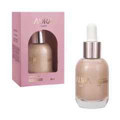 Primer Acetinado Aura Beauty Gotas Iluminadora 30ml