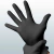 Luvas Nitrílica Preta Sem Pó Talge Proteção e Qualidade M - comprar online