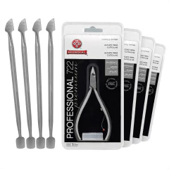 Kit 4 Alicates Mundial 722 Inox Afiado e 4 Espátulas Inox