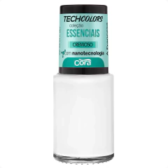 Esmalte Cora Techcolors Essenciais Branco a francesa Cremoso