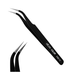 Pinça de Extensão de cilios Helen Color Curva ESD-15 Preta