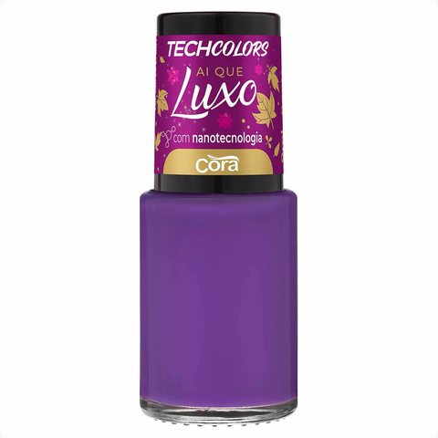 Esmalte Cora Techcolors Ai que Luxo Boots Roxo Neon