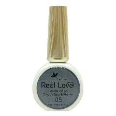 Esmalte em Gel Olho de Gato Real Love Grafite Cor 05 10ml