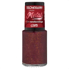 Esmalte Cora Techcolors Metal Rubi 36 Metalizado
