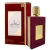 Perfume feminino Asdaaf Ameerat Al Arab frasco de 100ml com embalagem em tom vermelho vinho e detalhes dourados