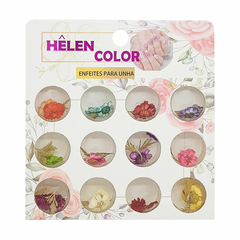 Unhas decoradas Flores secas Unhas encapsuladas Mista