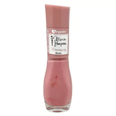 Esmalte Maria Pomposa Macarons Aurora Rosa Brilho Gliter 8ml