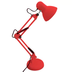 Luminária Pixar de mesa articulada Manicure escritorio Vermelha