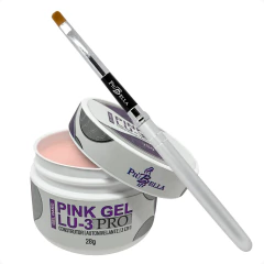 Gel de Unha Piubella LU3 28 Gramas e Pincel de Unha de Gel - comprar online