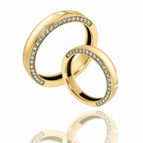 Alianzas de Oro 18k - ANNESI CRYSTAL GOLD