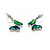 Aros BUTTERFLY PACIFIC GREEN 925 - comprar online