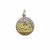 Medalla De Bautismo - Plata 925 Y Oro 18k - 18mm