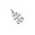 Cruz De Caravaca Doble Faz - Plata Blanca 925 - 30mm