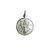 Medalla Santa Catalina de Alejandría - Plata Blanca - con filete - 20mm