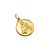 Medalla Santa Catalina de Siena - Plaqué Oro 21k - 22mm