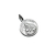 Medalla Santa Catalina de Siena - Plata Blanca - 20mm - comprar online
