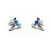 Aros Colibrí AQUA MARINE CRYSTALS - comprar online