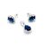 Conjunto Aros y Dije Gota Majestic Blue en internet