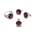 Conjunto de Aros, Anillo Y Colgante Plata 925 - Corindón - Micro Pavé - comprar online