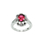 Conjunto PEONIA de Aros, Anillo y Colgante PLATA 925 Micro Crystals en internet