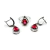 Conjunto SIAM de Aros y Anillo PLATA 925 Micro Crystals - comprar online