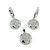 Conjunto IRIS de Aros y Colgante PLATA 925 Micro Crystals - comprar online